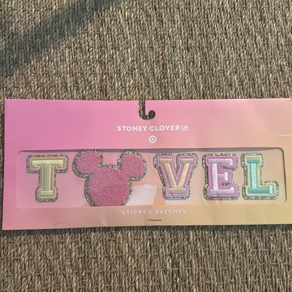 Stoney Clover TRAVEL Letter Patches not full